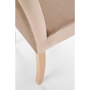 Стул HALMAR CLARION Monolith 09 бежевый/дуб медовый